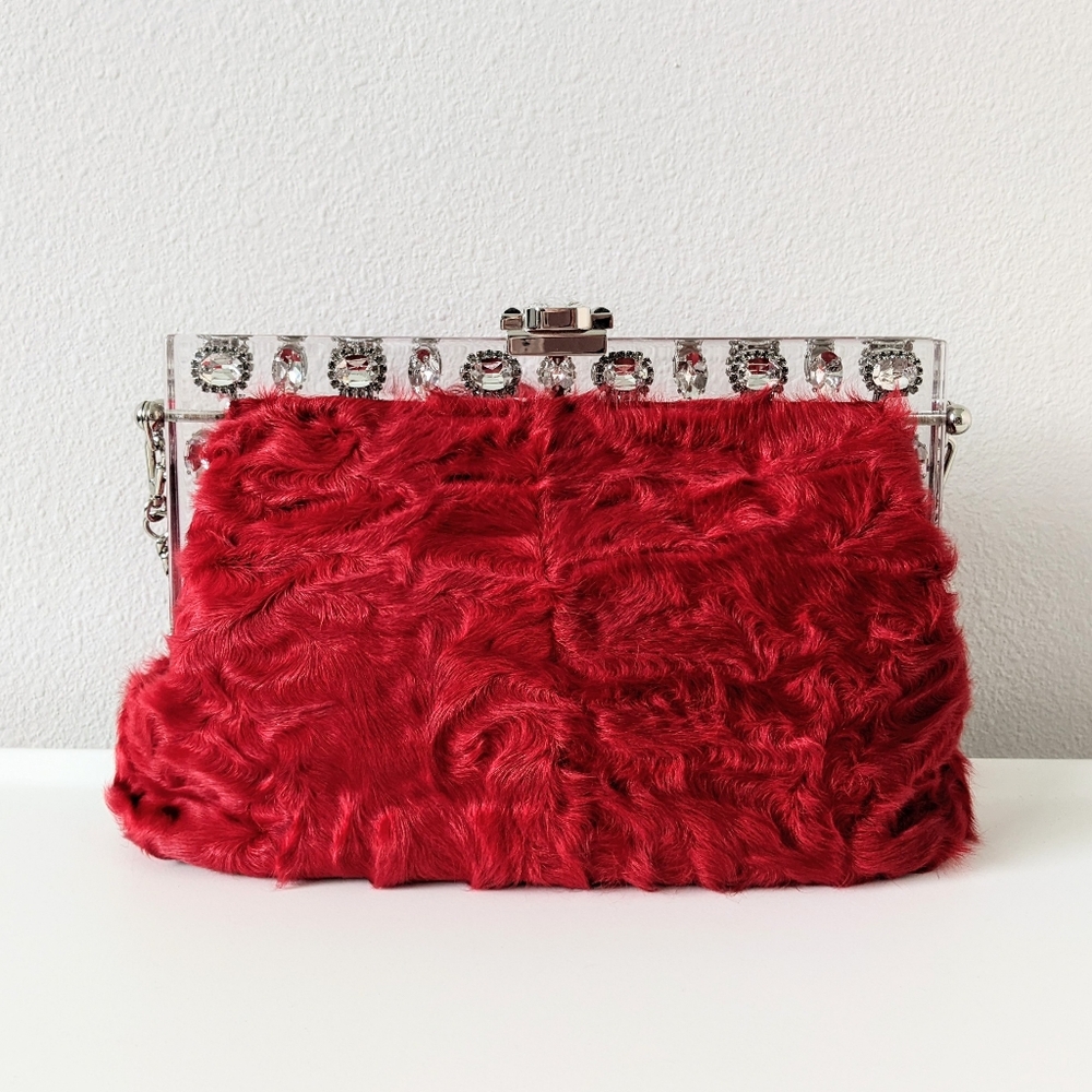 Dolce & Gabbana Astrakhan Fur Clutch/Bag